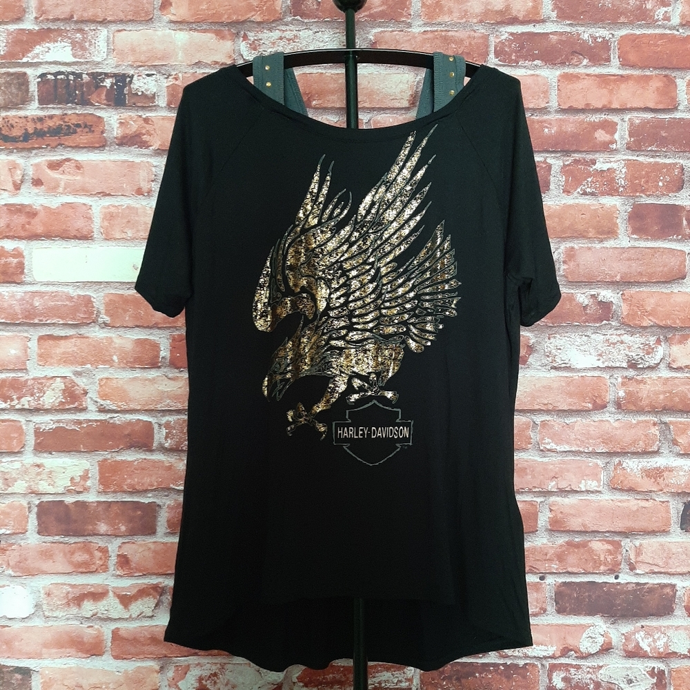 Harley-Davidson® Women's Metallic Eagle Tee